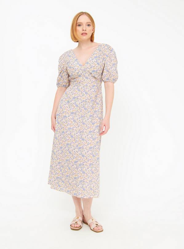 Pink Floral Maxi Tea Dress 6